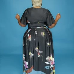 Curvaceous Boutique Black Brush Stroke Skirt Set SETS 7 Curvaceous Boutique Black Brush Stroke Skirt Set SETS