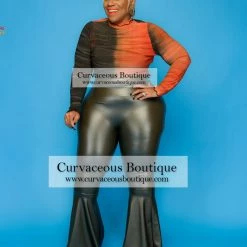 Curvaceous Boutique NEW Half Green & Orange Bodysuit 6 Curvaceous Boutique NEW Half Green & Orange Bodysuit