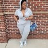 Curvaceous Boutique NEW Grey Take Off Jogger Jumpsuit 2 Curvaceous Boutique NEW Grey Take Off Jogger Jumpsuit