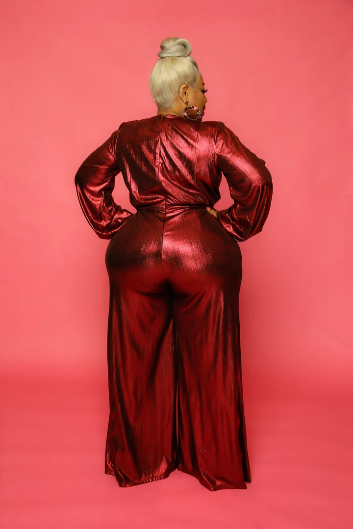 Curvaceous Boutique Red Regal Collection Jumpsuit 4 Curvaceous Boutique Red Regal Collection Jumpsuit