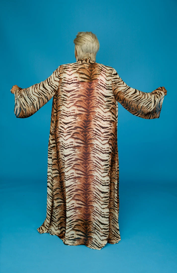 Curvaceous Boutique TOPS Tiger Print Chiffon Duster 4 Curvaceous Boutique TOPS Tiger Print Chiffon Duster