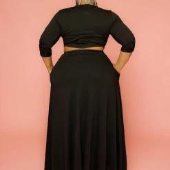Curvaceous Boutique Black Riley Skirt Set NEW 5 Curvaceous Boutique Black Riley Skirt Set NEW