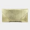 Curvaceous Boutique Gold Envelope Clutch