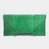 Curvaceous Boutique Green Envelope Clutch NEW