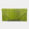 Curvaceous Boutique Olive Green Envelope Clutch NEW