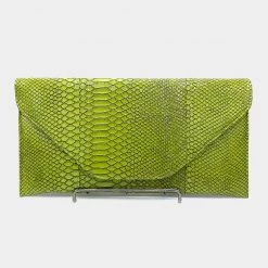 Curvaceous Boutique Olive Green Envelope Clutch NEW