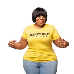 Curvaceous Boutique NEW Yellow Heavy Duty Cutie Tee