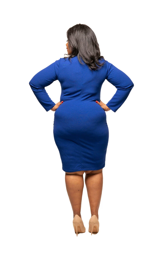 New Arrivals MIDI DRESSES Royal Blue Harmony Dress 4 New Arrivals MIDI DRESSES Royal Blue Harmony Dress