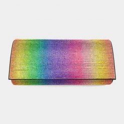 Curvaceous Boutique Colorful Crystal Evening Clutch Handbag