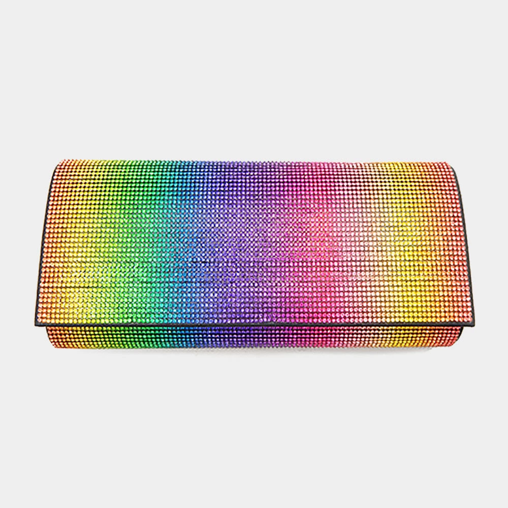Curvaceous Boutique Colorful Crystal Evening Clutch Handbag 3 Curvaceous Boutique Colorful Crystal Evening Clutch Handbag