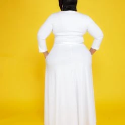 Curvaceous Boutique White Riley Skirt Set