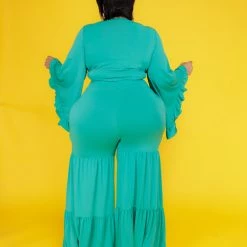 Curvaceous Boutique SETS Green Chaka Pant Set 7 Curvaceous Boutique SETS Green Chaka Pant Set