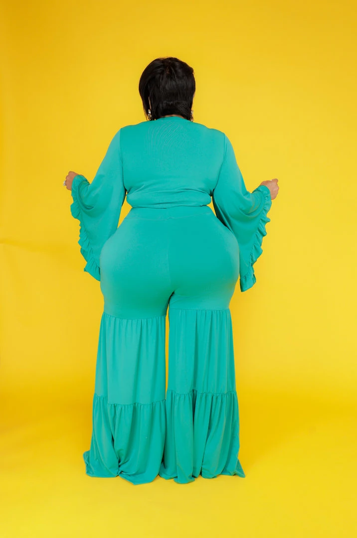 Curvaceous Boutique SETS Green Chaka Pant Set 5 Curvaceous Boutique SETS Green Chaka Pant Set