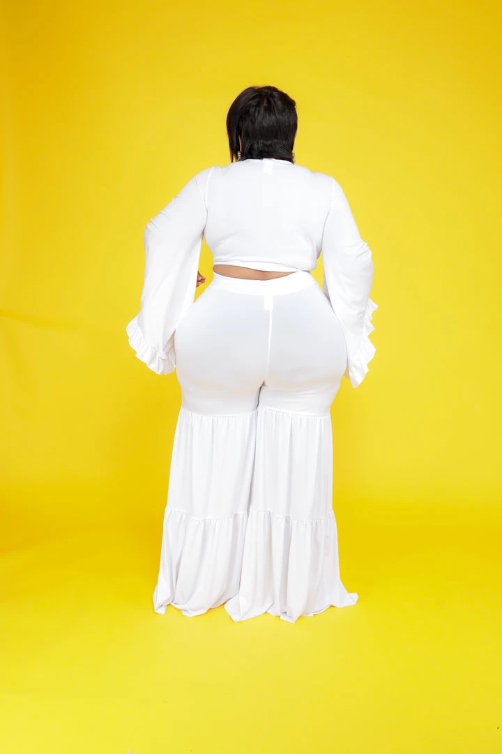 Curvaceous Boutique NEW White Chaka Pant Set 5 Curvaceous Boutique NEW White Chaka Pant Set
