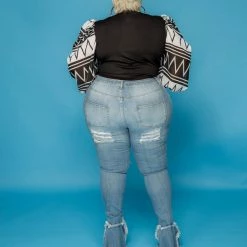 Curvaceous Boutique Blue Rock Da Bell Jeans
