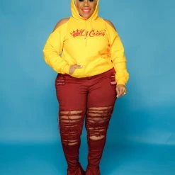 Curvaceous Boutique Mustard Queen Of Curves Sweatshirt 7 Curvaceous Boutique Mustard Queen Of Curves Sweatshirt