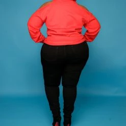 Curvaceous Boutique Red Queen Of Curves Sweatshirt TOPS 11 Curvaceous Boutique Red Queen Of Curves Sweatshirt TOPS