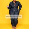 Curvaceous Boutique Denim Gold Button Jumpsuit NEW 1 Curvaceous Boutique Denim Gold Button Jumpsuit NEW