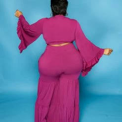 Curvaceous Boutique Pink Chaka Pant Set SETS 5 Curvaceous Boutique Pink Chaka Pant Set SETS