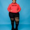 Curvaceous Boutique Red Heavy Duty Sweatshirt