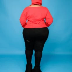 Curvaceous Boutique Red Heavy Duty Sweatshirt