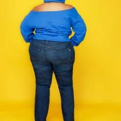 Curvaceous Boutique TOPS Royal Blue Heavy Duty Cutie Sweatshirt