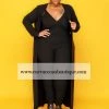 Curvaceous Boutique SETS Black Rib Me Duster Set 2 Curvaceous Boutique SETS Black Rib Me Duster Set