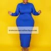 Curvaceous Boutique Royal Blue Maxi Body-Con Dress DRESSES