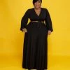 Curvaceous Boutique NEW Black Lashun Maxi Skirt Set