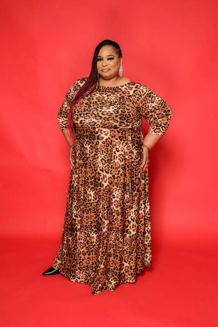 Curvaceous Boutique DRESSES Extended Size Animal Print Gabby Dress 3 Curvaceous Boutique DRESSES Extended Size Animal Print Gabby Dress