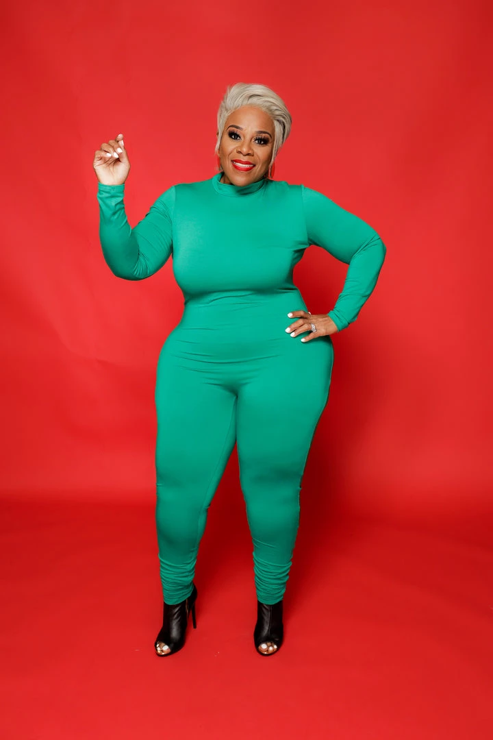 Curvaceous Boutique SALE Kelly Green Lonnie Catsuit 3 Curvaceous Boutique SALE Kelly Green Lonnie Catsuit