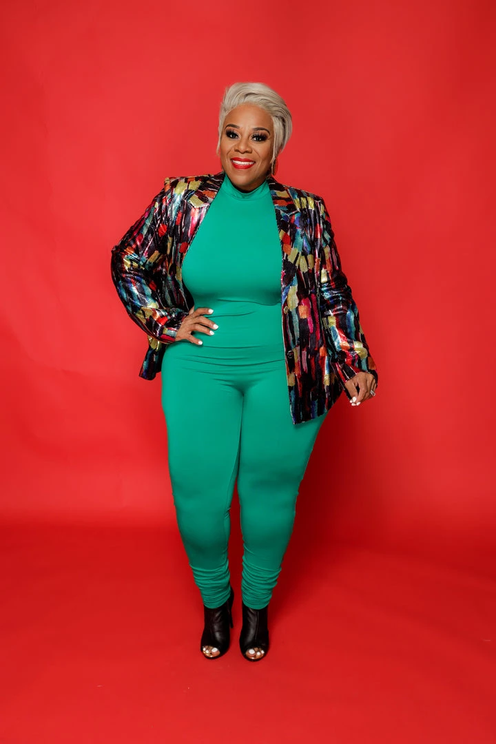 Curvaceous Boutique SALE Kelly Green Lonnie Catsuit 6 Curvaceous Boutique SALE Kelly Green Lonnie Catsuit