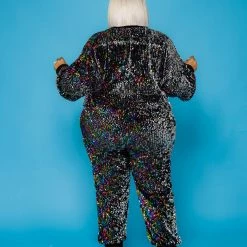 Curvaceous Boutique Rainbow Sequin Jogger Set SETS 7 Curvaceous Boutique Rainbow Sequin Jogger Set SETS
