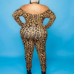 Curvaceous Boutique Wild Thoughts Catsuit SALE