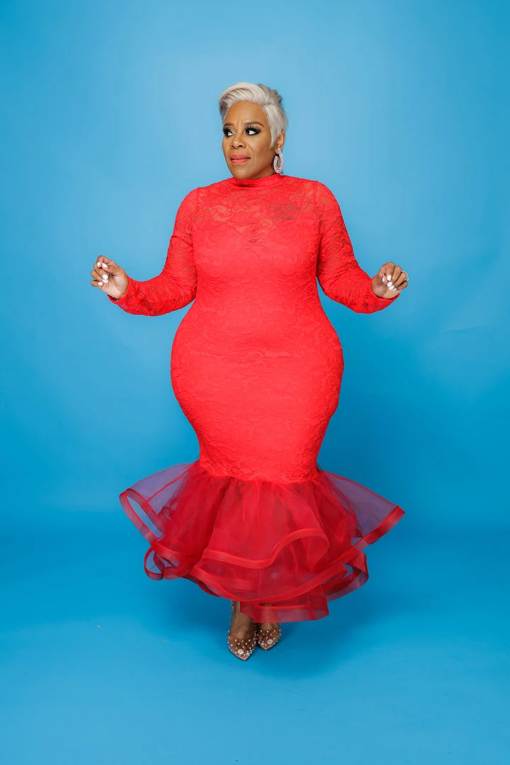 Curvaceous Boutique NEW Red Voluptuous Lace Dress 3 Curvaceous Boutique NEW Red Voluptuous Lace Dress