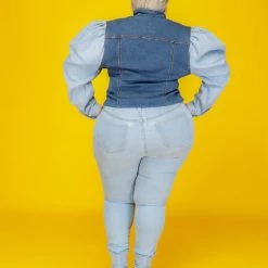 Curvaceous Boutique Light Blue Basic Hi Waist Jeans
