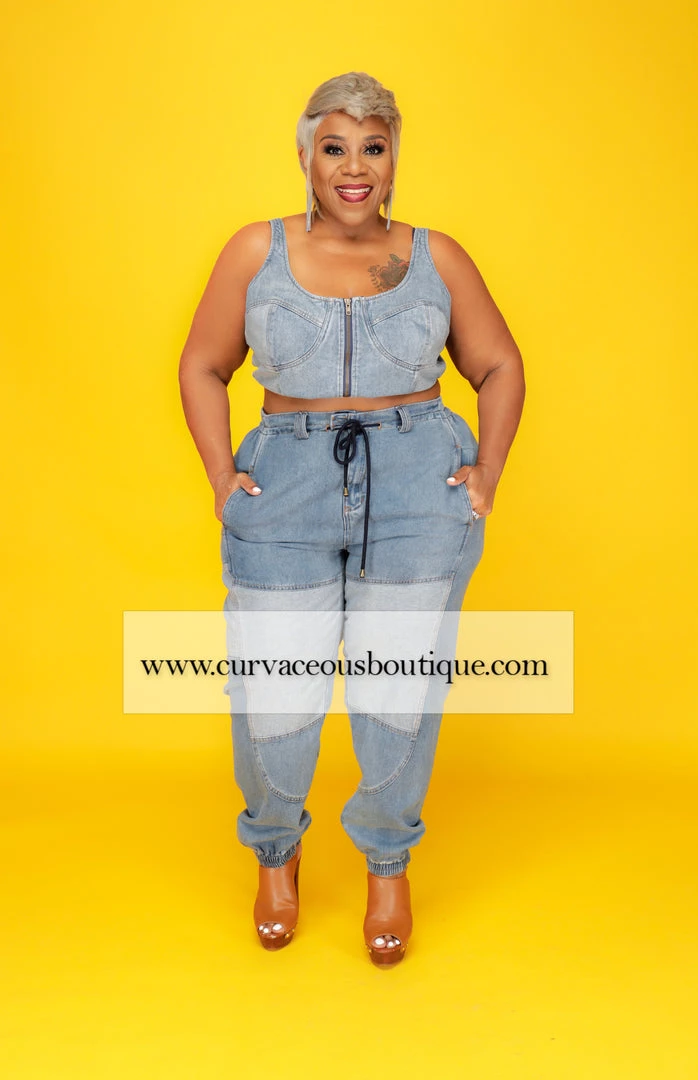 Curvaceous Boutique Tank Patchwork Denim Set 3 Curvaceous Boutique Tank Patchwork Denim Set