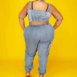 Curvaceous Boutique Tank Patchwork Denim Set 7 Curvaceous Boutique Tank Patchwork Denim Set