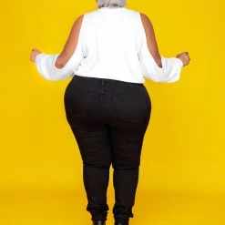 Curvaceous Boutique White Curvaceous Cutie CC Sweatshirt TOPS