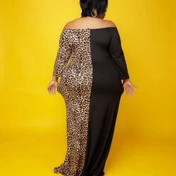 Curvaceous Boutique Better Half Animal Print Dress DRESSES