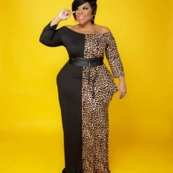 Curvaceous Boutique Better Half Animal Print Dress DRESSES