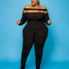Curvaceous Boutique JUMPSUITS Black Cut Above Catsuit 1 Curvaceous Boutique JUMPSUITS Black Cut Above Catsuit
