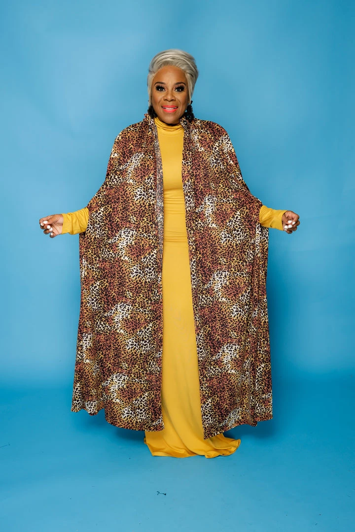 Curvaceous Boutique Animal Print Cape Coat SALE 3 Curvaceous Boutique Animal Print Cape Coat SALE