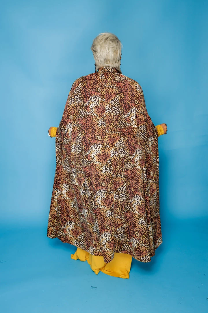 Curvaceous Boutique Animal Print Cape Coat SALE 4 Curvaceous Boutique Animal Print Cape Coat SALE