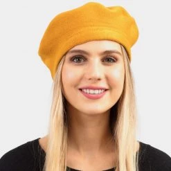 Curvaceous Boutique Mustard Stretchy Beret