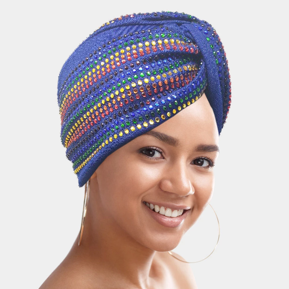 Curvaceous Boutique Colorful Bling Turbans NEW 5 Curvaceous Boutique Colorful Bling Turbans NEW