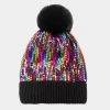 Curvaceous Boutique NEW Sequin Embellished Pom Pom Beanie 1 Curvaceous Boutique NEW Sequin Embellished Pom Pom Beanie