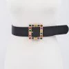 Curvaceous Boutique NEW Multi Color Limestone Square Belt