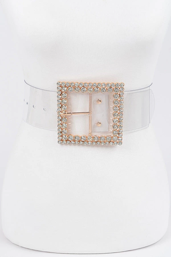 Curvaceous Boutique NEW Rhinestone Buckle Clear Plus Size Belt 3 Curvaceous Boutique NEW Rhinestone Buckle Clear Plus Size Belt