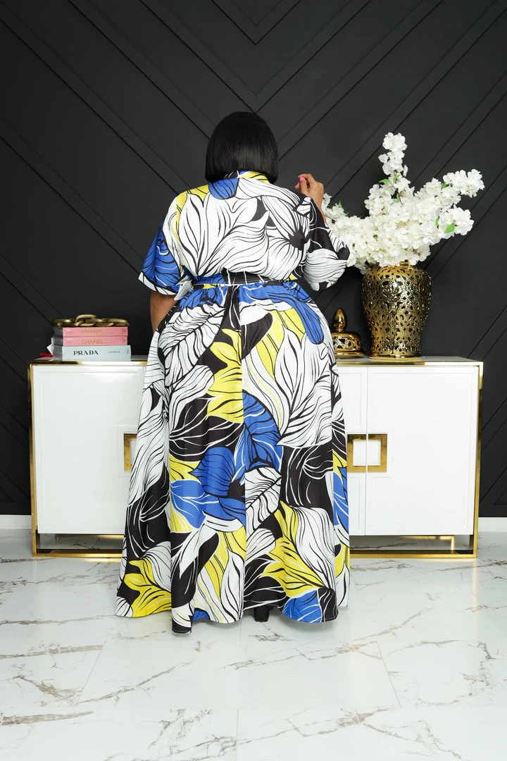 Curvaceous Boutique Blue Lagoon Print Dress 4 Curvaceous Boutique Blue Lagoon Print Dress